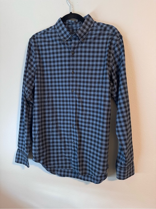 American Eagle Outfitters Other - American Eagle Men's Blue and Black Check Button-Down Shirt